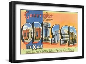 Greetings from Odessa, Texas-null-Framed Art Print