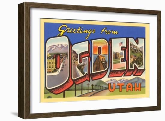 Greetings from Ogden, Texas-null-Framed Art Print