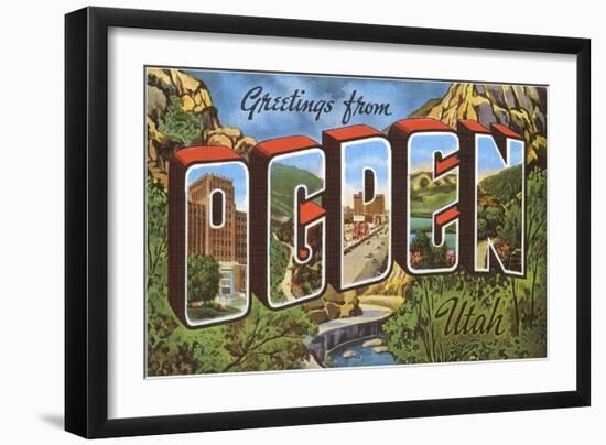 Greetings from Ogden, Utah-null-Framed Art Print