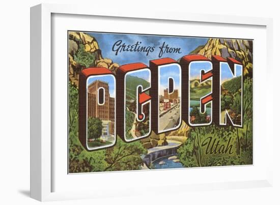 Greetings from Ogden, Utah-null-Framed Art Print