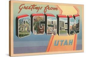 Greetings from Ogden, Utah-null-Stretched Canvas