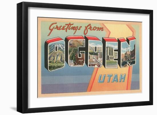 Greetings from Ogden, Utah-null-Framed Art Print