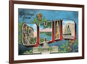 Greetings from Ohio-null-Framed Art Print