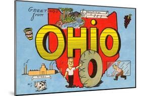 Greetings from Ohio-null-Mounted Art Print
