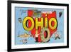 Greetings from Ohio-null-Framed Premium Giclee Print