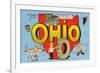 Greetings from Ohio-null-Framed Art Print