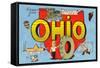 Greetings from Ohio-null-Framed Stretched Canvas