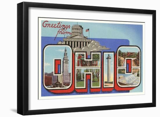 Greetings from Ohio-null-Framed Art Print