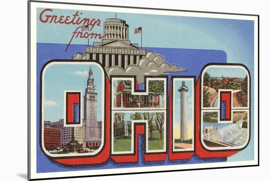 Greetings from Ohio-null-Mounted Art Print