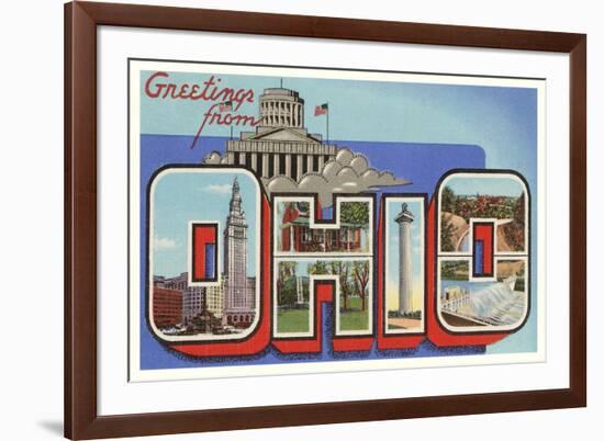 Greetings from Ohio-null-Framed Art Print