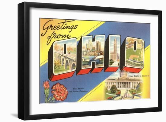 Greetings from Ohio-null-Framed Art Print