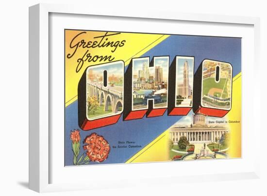 Greetings from Ohio-null-Framed Art Print