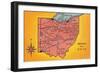 Greetings from Ohio-null-Framed Premium Giclee Print