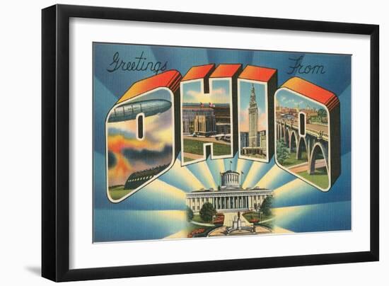 Greetings from Ohio-null-Framed Art Print