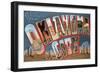 Greetings from Oklahoma City, Oklahoma-null-Framed Art Print