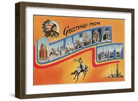 Greetings from Oklahoma City-null-Framed Art Print