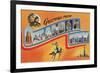 Greetings from Oklahoma City-null-Framed Premium Giclee Print