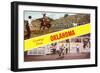 Greetings from Oklahoma, Rodeo Views-null-Framed Art Print