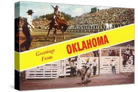 Greetings from Oklahoma, Rodeo Views-null-Stretched Canvas