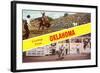 Greetings from Oklahoma, Rodeo Views-null-Framed Art Print