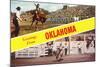 Greetings from Oklahoma, Rodeo Views-null-Mounted Art Print