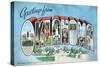 Greetings from Oklahoma Vintage Postcard-null-Stretched Canvas