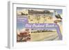 Greetings from Old Orchard Beach, Maine-null-Framed Art Print