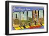 Greetings from Omaha, Nebraska-null-Framed Art Print