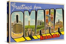 Greetings from Omaha, Nebraska-null-Stretched Canvas