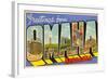 Greetings from Omaha, Nebraska-null-Framed Art Print