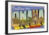 Greetings from Omaha, Nebraska-null-Framed Art Print