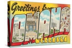 Greetings from Omaha, Nebraska-null-Stretched Canvas