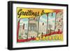 Greetings from Omaha, Nebraska-null-Framed Art Print