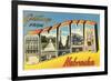 Greetings from Omaha, Nebraska-null-Framed Premium Giclee Print