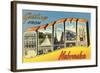 Greetings from Omaha, Nebraska-null-Framed Art Print