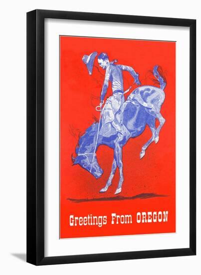 Greetings from Oregon-null-Framed Art Print