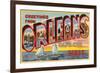 Greetings from Orleans, Mass.-null-Framed Premium Giclee Print