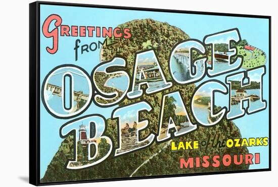 Greetings from Osage Beach, Missouri-null-Framed Stretched Canvas