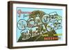 Greetings from Osage Beach, Missouri-null-Framed Art Print