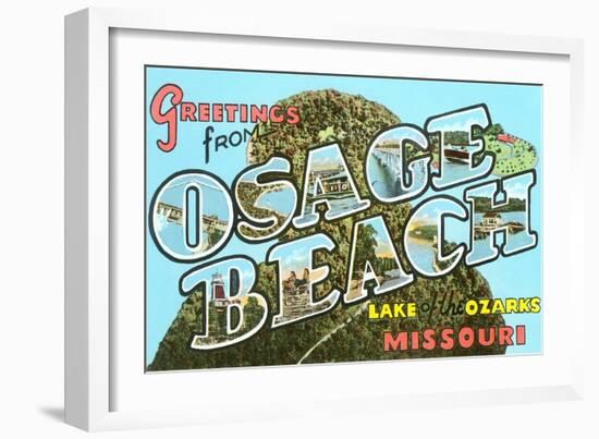 Greetings from Osage Beach, Missouri-null-Framed Art Print