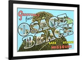 Greetings from Osage Beach, Missouri-null-Framed Art Print