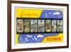 Greetings from Oshkosh, Wisconsin-null-Framed Premium Giclee Print