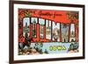 Greetings from Ottumawa, Iowa-null-Framed Art Print