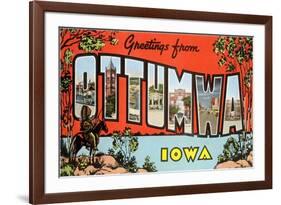 Greetings from Ottumwa, Iowa-null-Framed Giclee Print