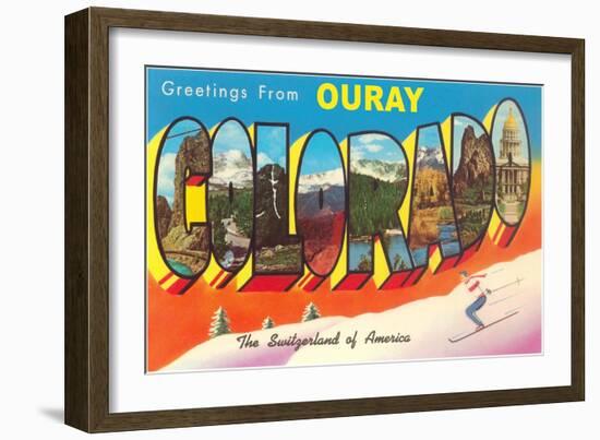 Greetings from Ouray, Colorado-null-Framed Art Print