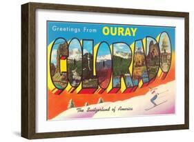 Greetings from Ouray, Colorado-null-Framed Art Print