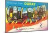Greetings from Ouray, Colorado-null-Mounted Art Print