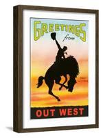 Greetings from Out West-null-Framed Art Print