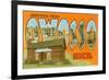 Greetings from Owosso, Michigan-null-Framed Premium Giclee Print