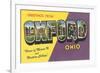 Greetings from Oxford, Ohio-null-Framed Art Print